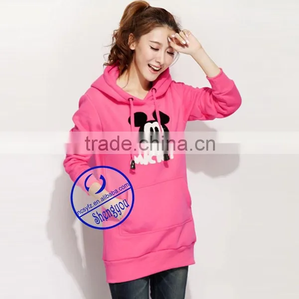 China Factory Custom Wholesale Pullover Extra Long Hoodies photo-3