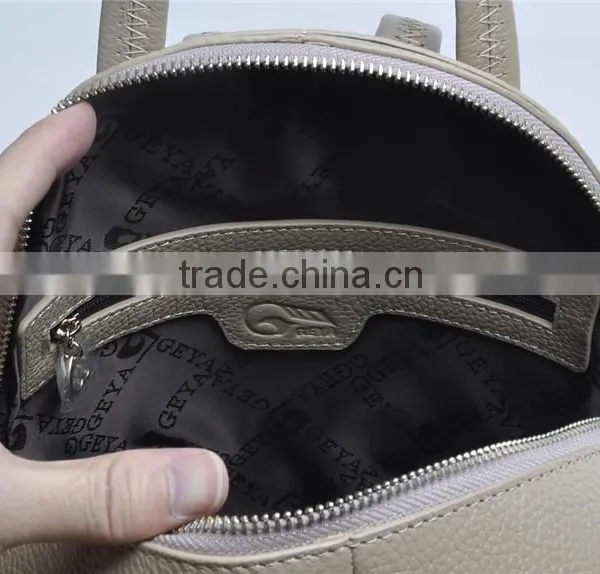 2016 Fashion Genuine Leather Backpack for Ladies photo-3