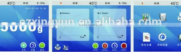110g/0.001g Smart Touch Screen Moisture Analyzer for Wholesaler photo-3
