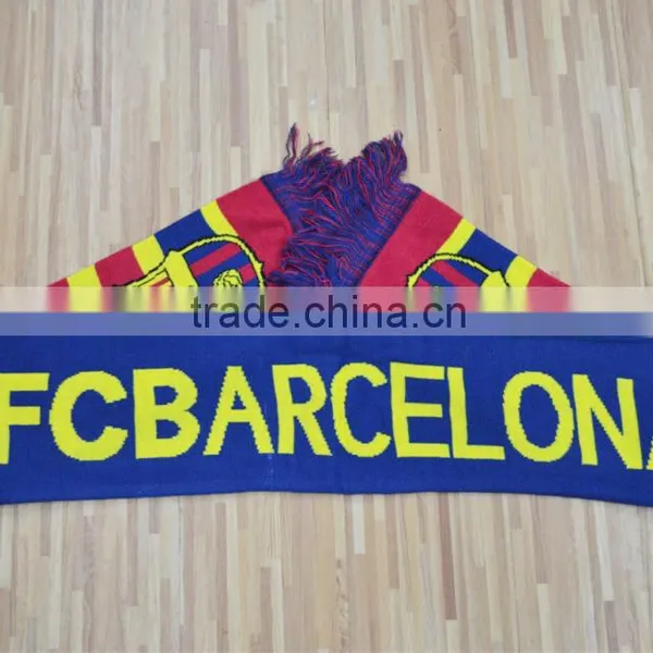 England Football Club Jacquard Knit Scarf Acrylic Knitting Soccer Scarf
