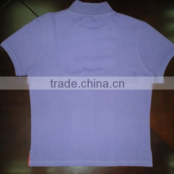 2015 Pure Cotton Garment Dye Polo Shirts With Garment Wash Result photo-6