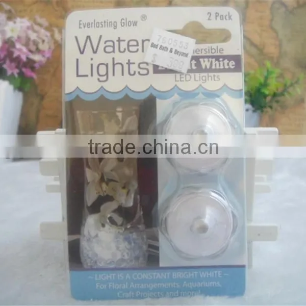 White Mini Led Canle Water Proof Light With CR2032 Battery