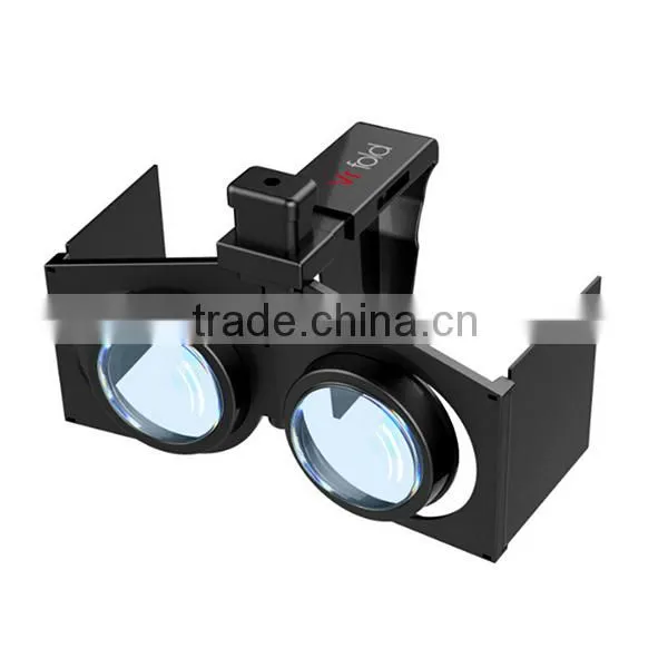 Shenzhen Wholesale Google Cardboard VR Fold Virtual Reality Glasses Headset for 3-6 Inch Smartphones
