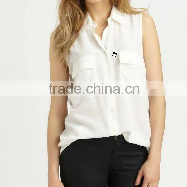 Equipment Signature Sleeveless Women Shirt