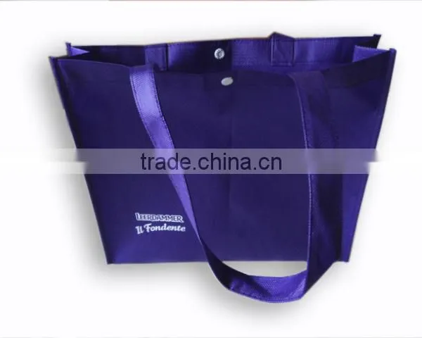 Non-woven Shopper Bag With Button Closure