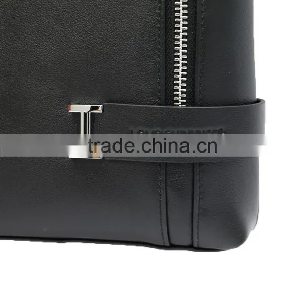 Newest Shoulder Bag Black Genuine Leather Bag Briefcase for Men photo-4