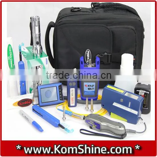 11 in 1 Deluxe Optical Fiber Connector Cleaning+Testing+Inspection Tool Kit Incl. Fiber Cleaner+Power Meter+Video Probe+VFL