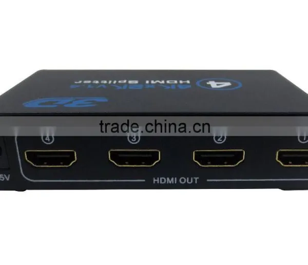 1x4 HD MI 2.0 Splitter 4K 1080P 4 Port H DMI Splitter 1 in 4 0ut Audio Video Converter Support HDCP 3D With 5V Power Adpter photo-4