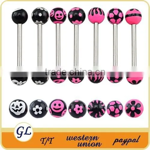 TR01046 Cool Piercing Barbell Colored Tongue Piercing photo-4