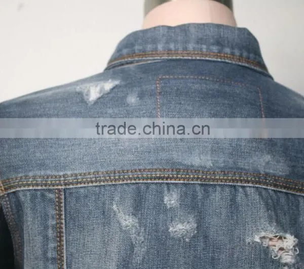 Women Spring Autumn PU Jeans Jacket Online Shopping photo-6