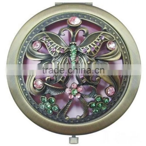 Hot Printing Heart Shape Custom Fashion Aluminum Cosmetic Mirror Quality Choice photo-6