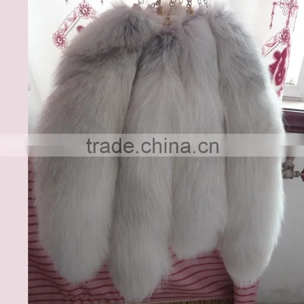 High Quality Real Fox Tail Fur Keychain photo-6