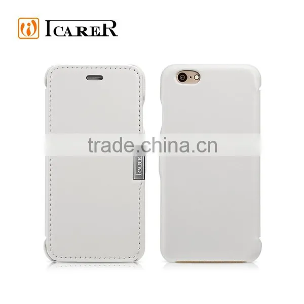 ICARER High Quality Luxury Genuine Leather Side Open Case for IPhone 6/6S photo-2