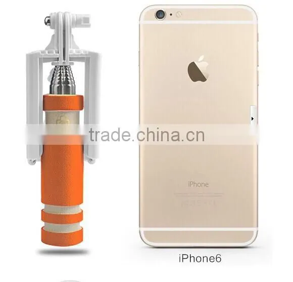 Mini Selfie Stick 13.5 cm 2015 Top Hot 13.5cm Super Mini Wired Selfie Stick Handheld Monopod photo-2