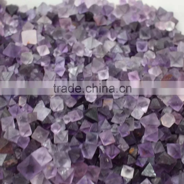 Purple Color Rough Fluorite Quartz Tumble Stone photo-4