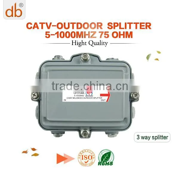 Outdoor Catv Splitter 3 Way Splitter
