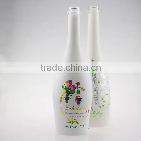 Hot Sale Good Quality Print Glass Bottles Frosted Alcohol Bottles Juice Wine Bottles photo-3