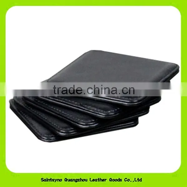 Super Soft Kitchen Bar Drink Coasters Set of 6 Artificial Leather Coasters With Holder 16033 photo-5