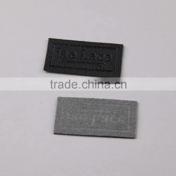 Bespoke Embossed Private Logo Faux Leather Patch photo-2