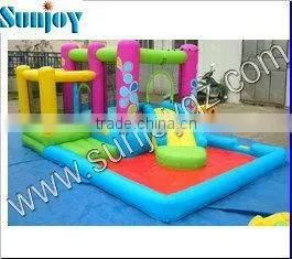 Sunjoy Giant Playhouse Castle Inflatable Bouncer Slide With a Pool Kids Children Adult
