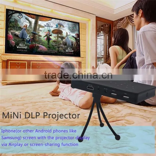 P8 RK3128 Micro Projector P8 DLP Mini Quad Core 1g 8g CPU 2.4G & 5.8G Dual-band Wifi Android Mini Projector photo-4