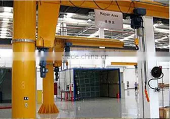 With high precision BZD Model Heavy Duty 360 Angle Electric Slewing Jib Crane