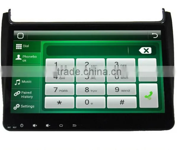 FUNWIN 10.1" Android 4.4.2 Car Multimedia System Double Din for vw Polo Car Radio Gps Audio System GPS photo-4