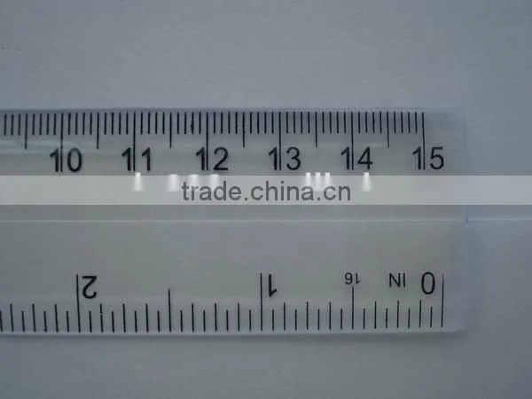 Kids Use Transparent 6' 15cm Unfolding Plastic Ruler for Promotion photo-3