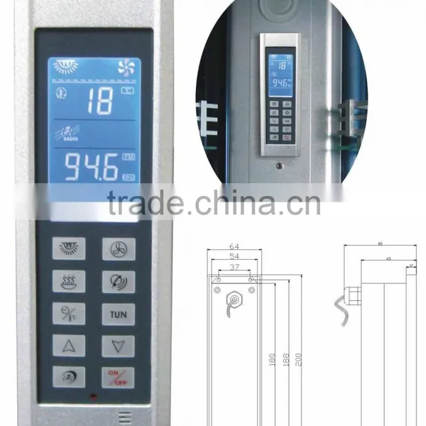 Shower Control Panel with Computer
