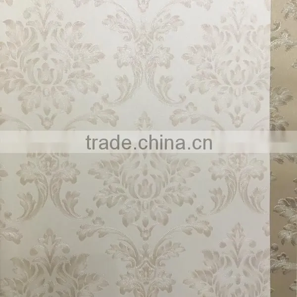 Embossed Wallpaper With Beautiful Pear Gloss European Flowers photo-4
