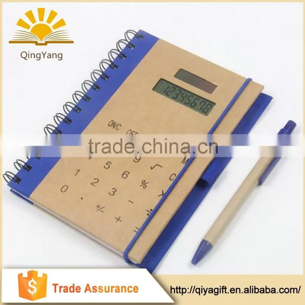 Office & School Supplies Notepad WIth Calculator Business Stationery Kraft Spiral Notebook photo-3