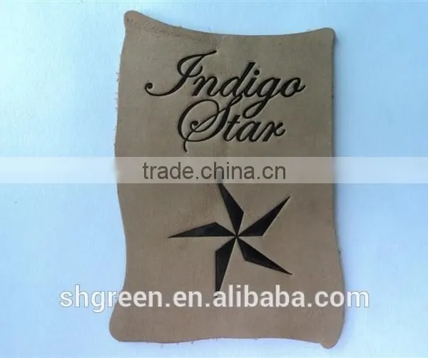 High Elastic Cowhide Leather Label