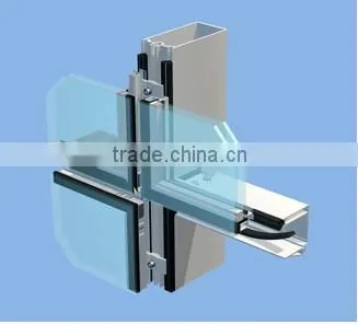 Hot Sale and Perfect Quality Aluminium Extrusion Curtain Wall Profile/aluminum Extrusion Profiles for Curtain Wall photo-3
