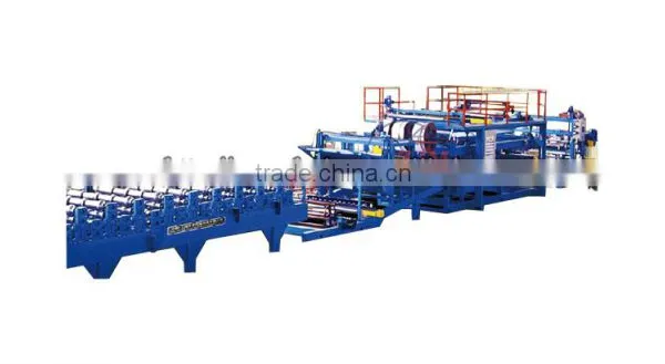 Corrugated Iron Roofing Sheet Continuous PU Sandwich Panel Making Machine/PU Sandwich Panel Machinery photo-4