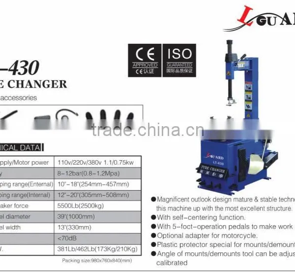 Gummireifen Changer Autoreifen Changer Truck Tire Changer Lt95 photo-5