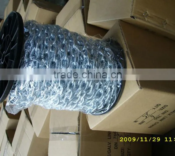 Chain DIN763 Galvanized Welded Transmission MILD STEEL LINK CHAIN photo-2