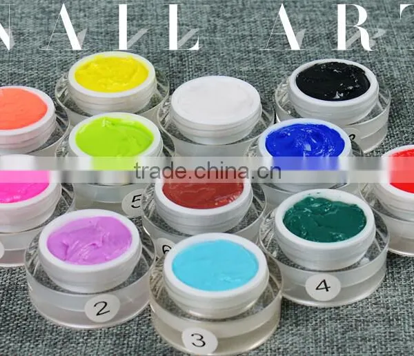 12colors 3d Carved Gel for Nail Art Design photo-2