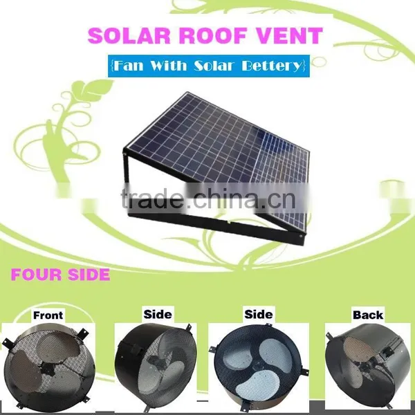 Vent Goods 14inch Solar Powered Roof Attic Ventilation Fan (roof Mounting Fan ) photo-2