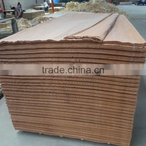 Linyi Grade a b c Sliced Cut 0.28mm Red Recon Face Veneer for India Plywood photo-4