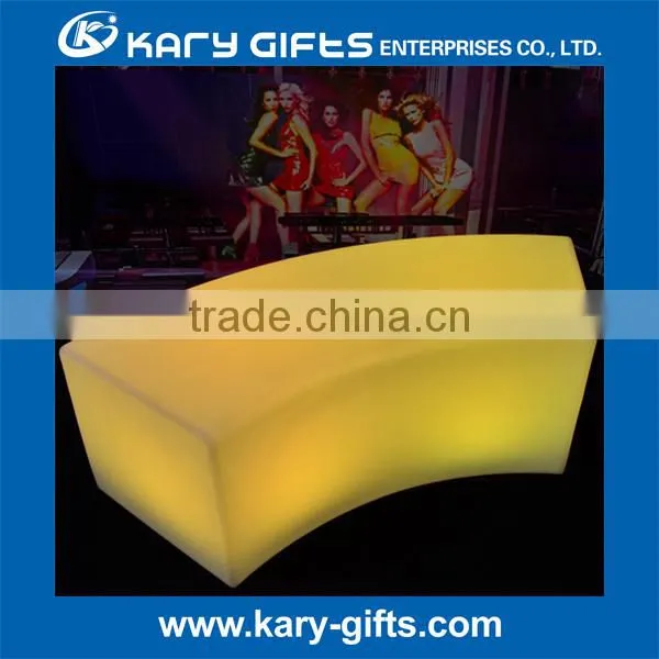 Led Furniture Light Curve Bench Light up Growing Bar Chair With Led Lights photo-3
