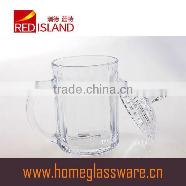 370ml High Clear Crystal Embossed Glass Stein 2016 Hot Selling photo-4