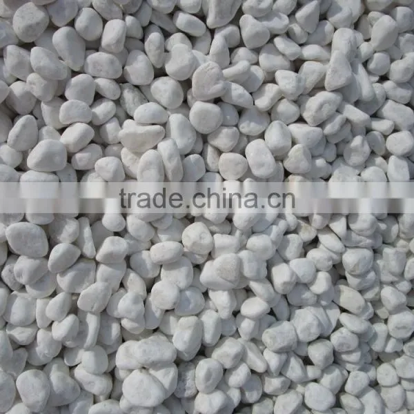 Natural River Stone White Round Pebble Stone 2-4cm photo-3