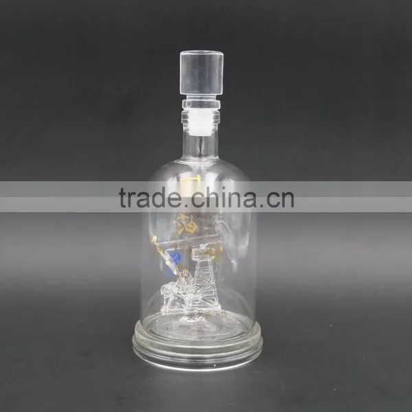 Glass Bottle With Craft Inside 375ml Whiskey Bottle Wholesale Bulk Sale