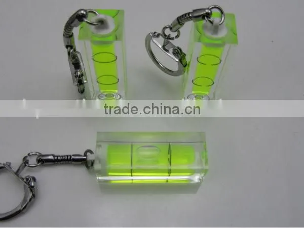 Fashion Mini Acrylic Keyring Key Fob Key Buckle Keyholder Level Key Chain photo-2