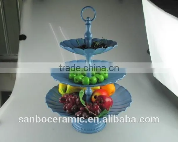 Colors Stand for Wedding Cake, Metal Cake Stand 3 Tiers Big Size for Display photo-3