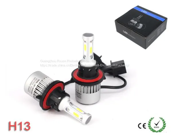 S2 H13 Car LED Headlight Bulbs 72W 8000LM COB LED Car Headlamp Hi-Lo Beam Automobile Light Conversion Kit 6500K 12V photo-5
