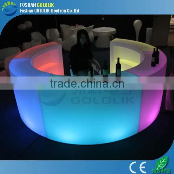 Rechargeable RGB Color Plastic LED Furniture Illuminated Led Bar Counter photo-3