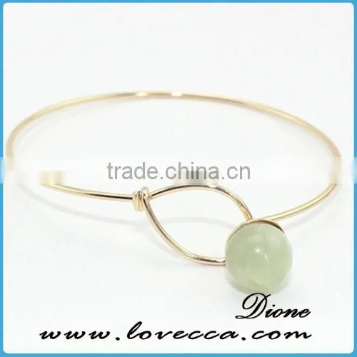 Birthday Gemstone Bangle With Gold Plated Sparkling Crystal Bangle photo-3