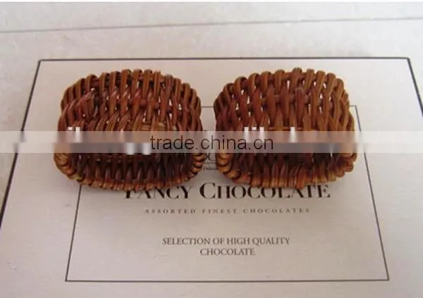 RH-YF21 Wholesale Weaved Bracelet Decorating Towel Ring Rattan Napkin Ring photo-2