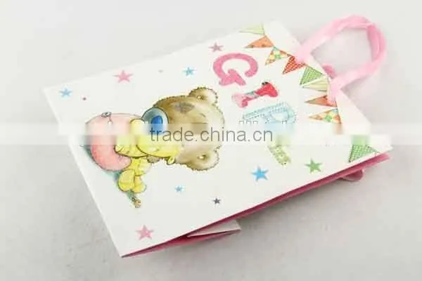 Printed Foldable Gift Bag With Bear Pattern/ Shopping Paper Bag photo-2